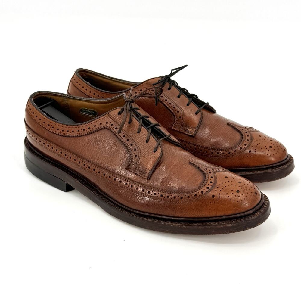 Florsheim Dress Shoes Mens 9.5D Leather Wingtip Oxford Imperial Longwing Brogue